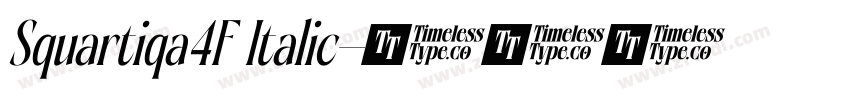 Squartiqa4F Italic字体转换